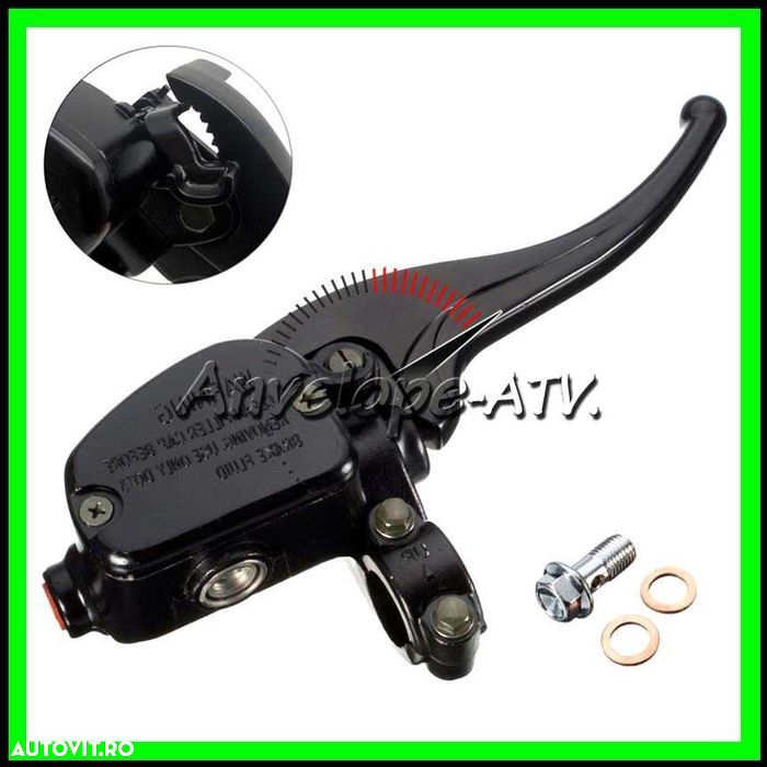 Pompa Frana Hidraulica ATV de Mana cu Blocator Dreapta - Universala - 1