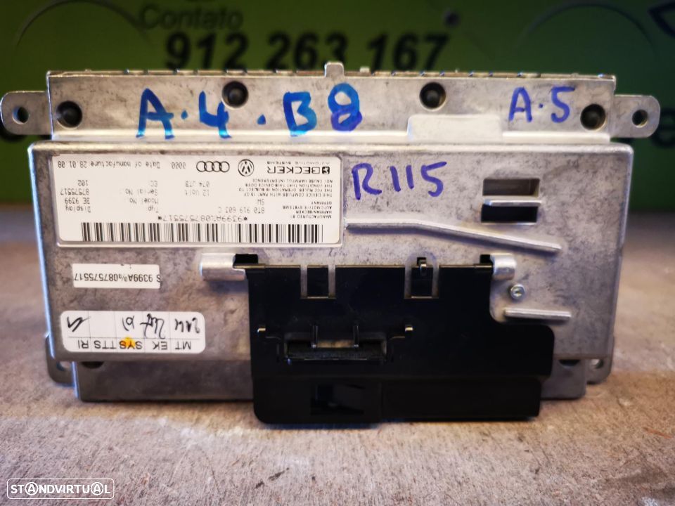 AUDI A4 B8 A5 ECRÃ LCD DISPLAY - R115 - 3