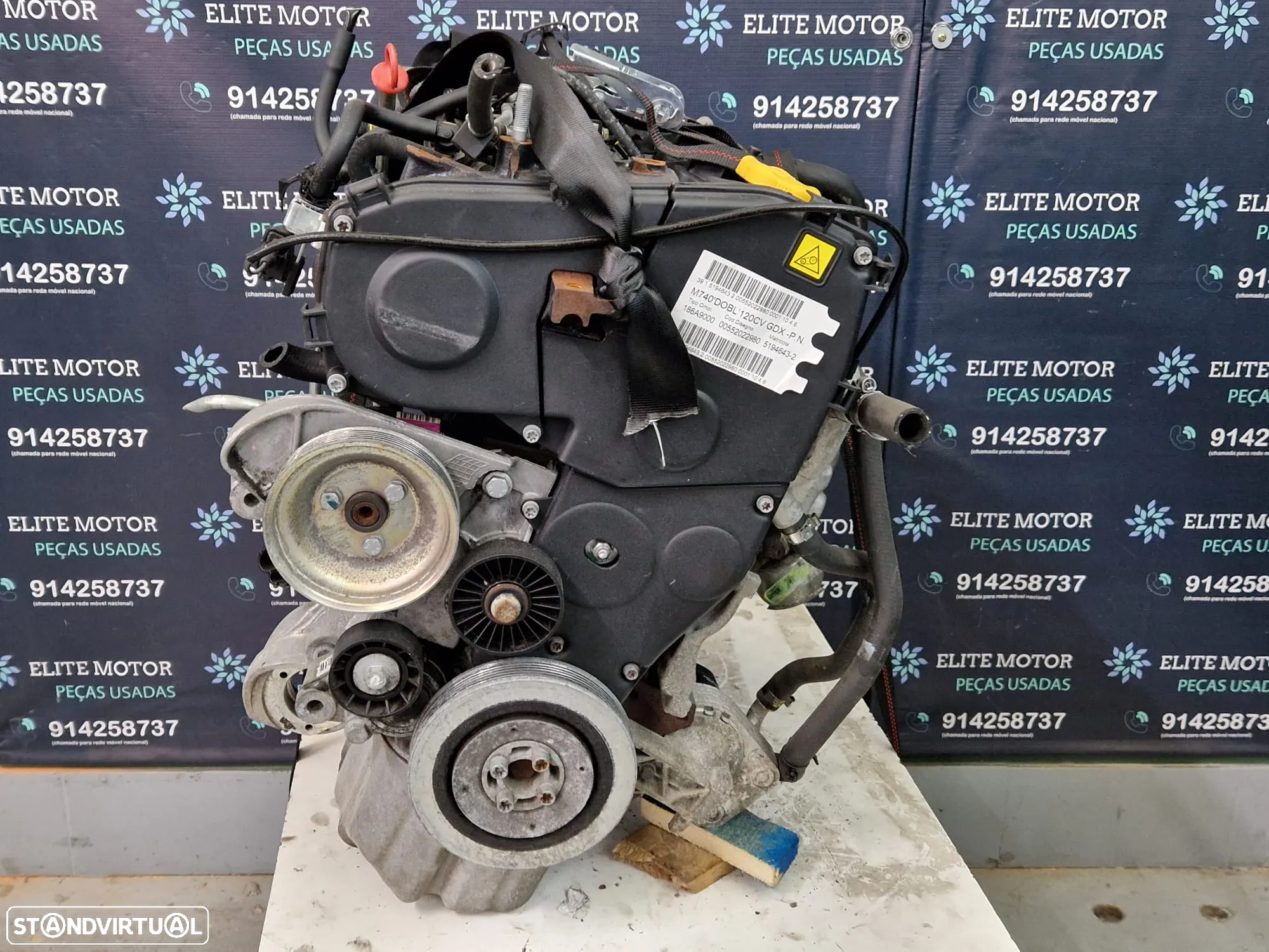 Motor usado 186A9000 FIAT DOBLO 1.9 JTD 120CV MULTIPLA - 8