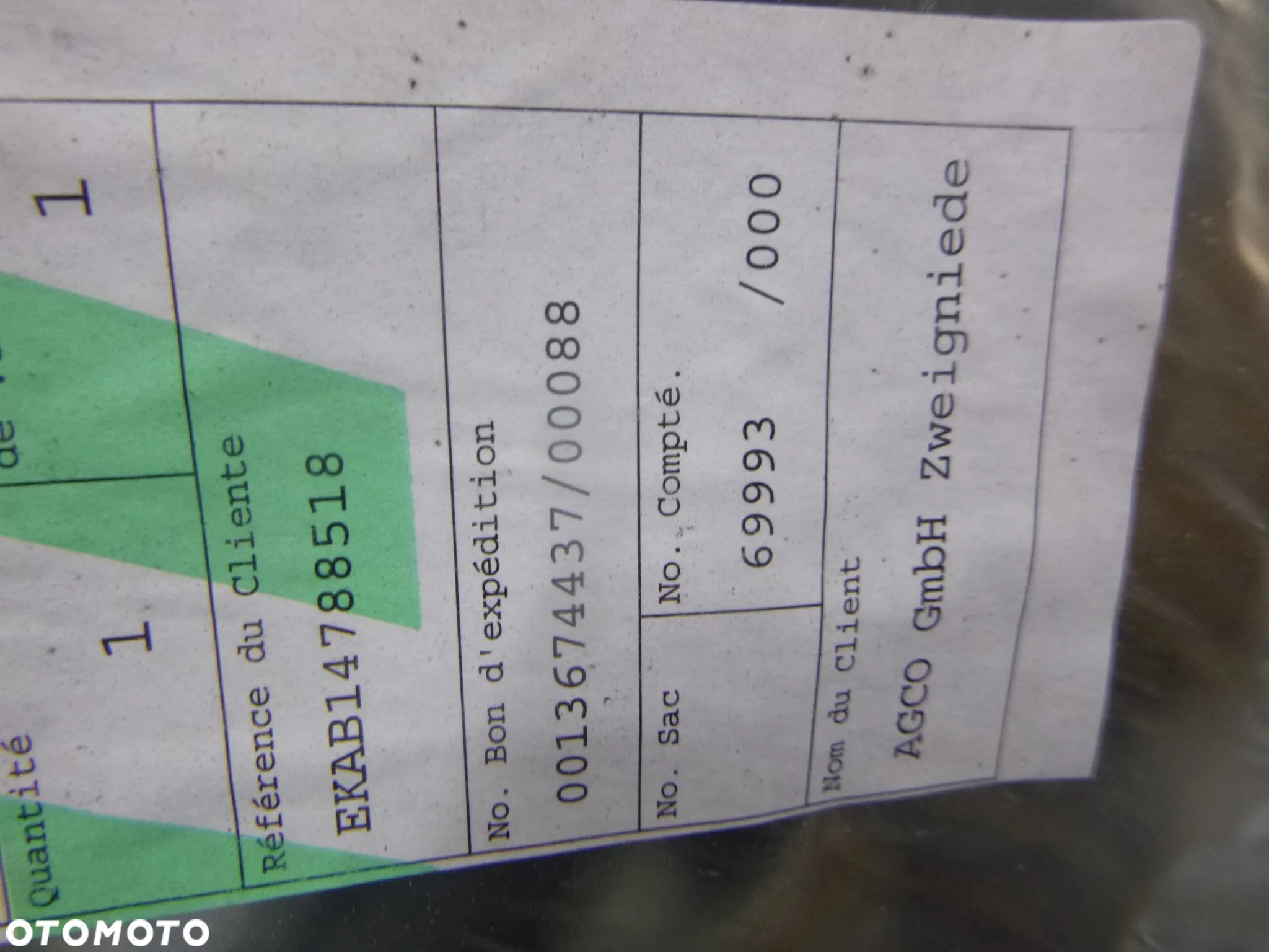fendt vario 207 208 209 szyba drzwi prawa nowa - 2