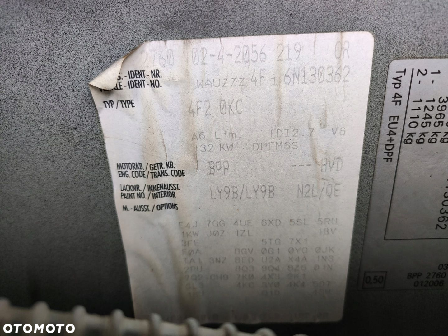 AUDI A6 C6 4F 2.7 TDI BPP ELEKTROZAWÓR DODATKOWA POMPA WODY 4F1959617A - 5