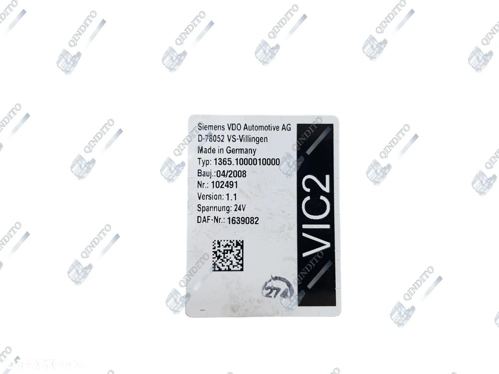STEROWNIK MODUŁ VIC 2 VER. 1.1 DAF 2008R 1639082 - 2
