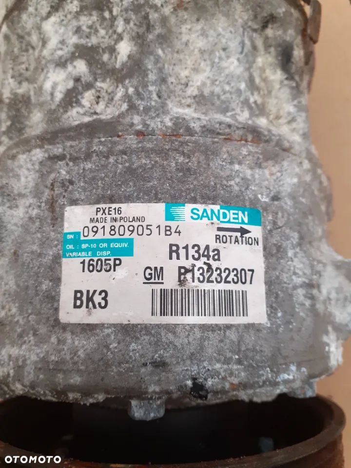 SPRĘŻARKA KLIMATYZACJI OPEL INSIGNIA A 2.0 CDTI 10' 13232307 - 5