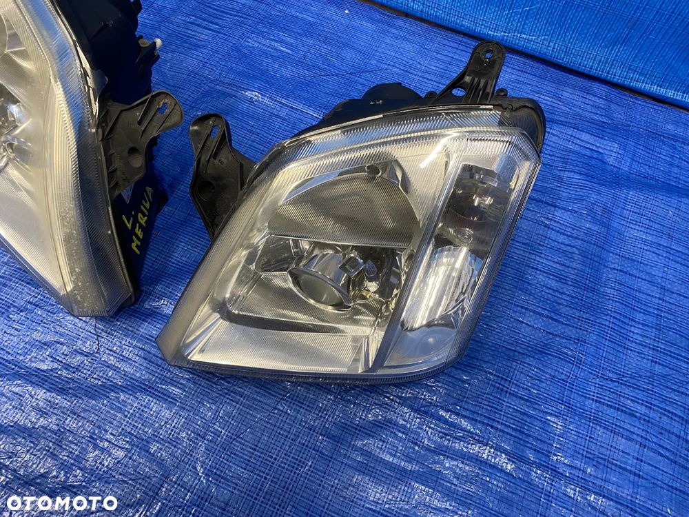 LAMPY LAMPA LEWA PRAWA LEWY PRAWY PRZÓD PRZEDNIA XENON KSEON OPEL MERIVA A LIFT 93321054 93321055 EUROPA ORYGINAŁ - 10