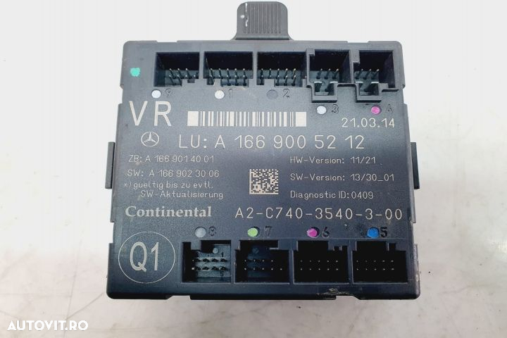 Modul usa dreapta fata A1669005212 Mercedes-Benz GL-Class X166 - 3