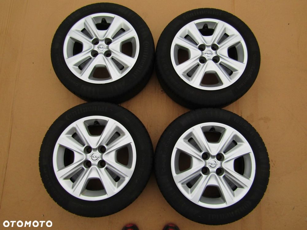 4x Felgi 15 Opel Adam Astra G H Corsa C D E Meriva Combo C + Kołpaki TPMS - 11