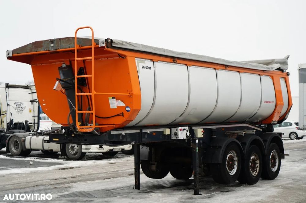 Schwarzmuller BASCĂLĂTOR TERMIC / PENTRU ASFALT / 25 m³ / BACĂLĂTOR / AXĂ RIDICATĂ / SAF / PRELATĂ ELECTRICĂ - 1