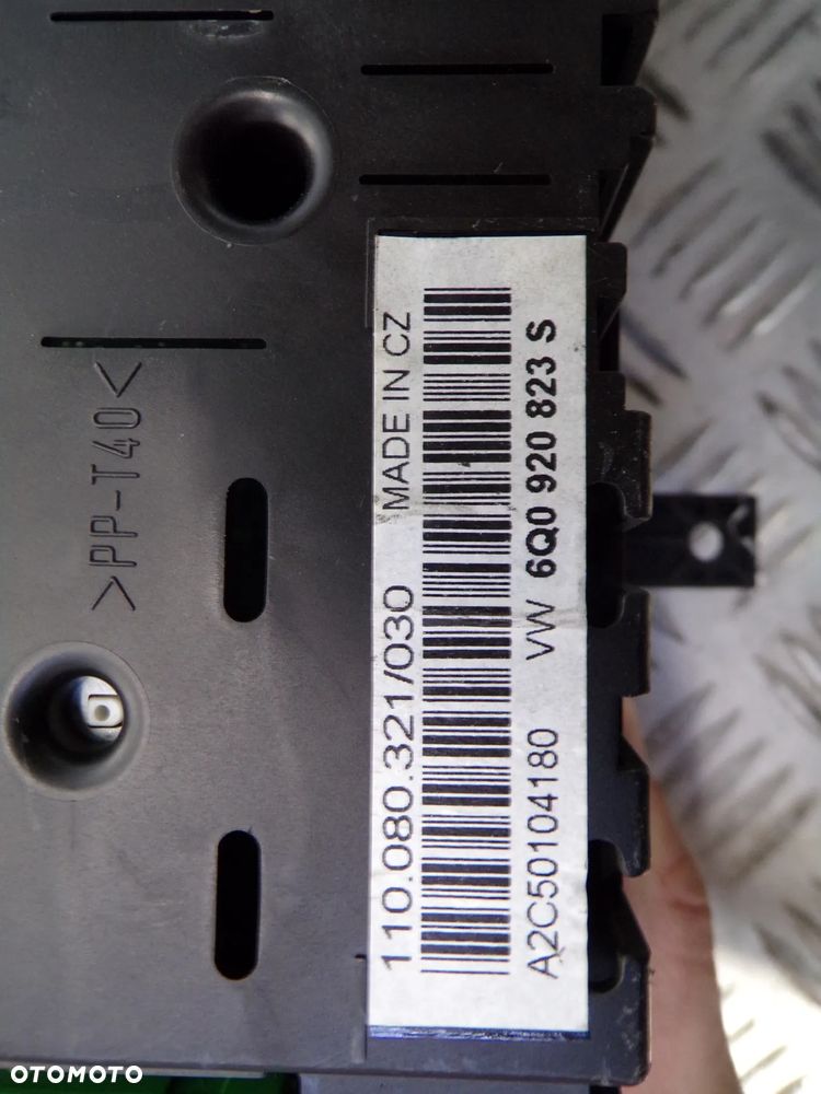 LICZNIK ZEGAR VOLKSWAGEN POLO 9N 6Q0920823S - 5