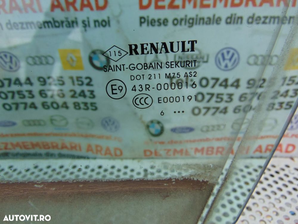 Geam usa Renault Megane 4 an 2016-2024 geamuri usi fata spate megane 4 - 6