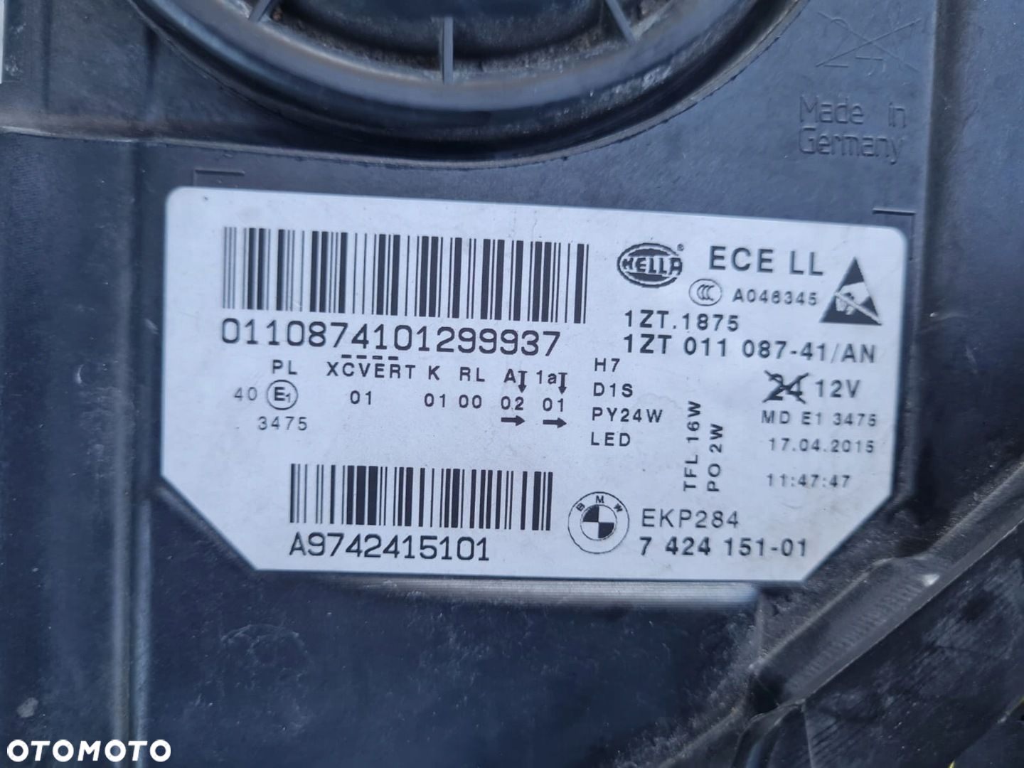 BMW 5 F10 F11 M5 LCI LIFT Lampa lewa przód Bi Xenon Dynamic Led 7424151-01 - 10