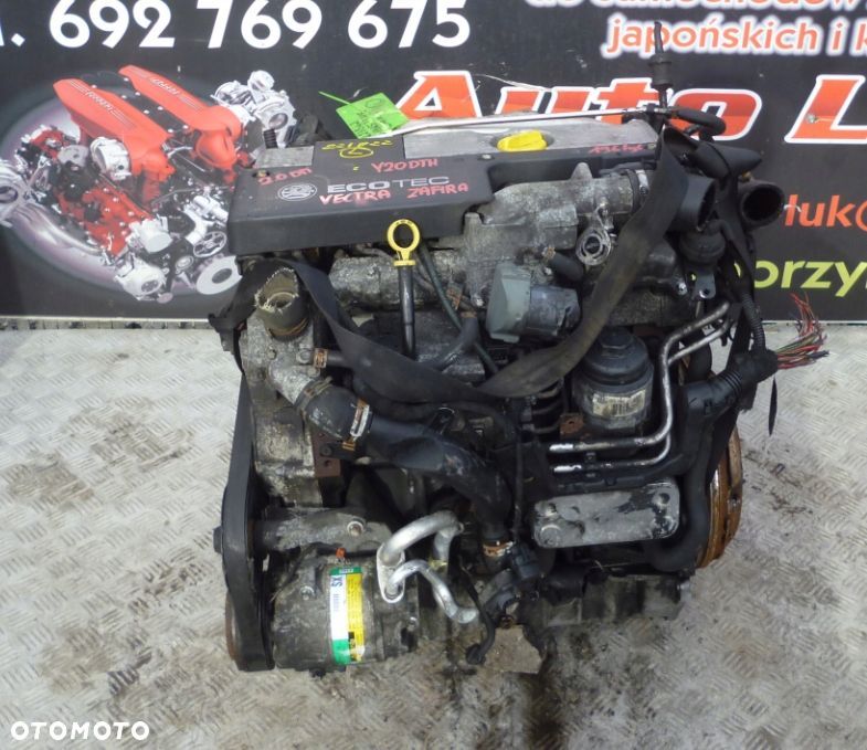 SILNIK OPEL VECTRA ZAFIRA 2.0 DTI Y20DTH 196 TYS  WTRYSKIWACZE - 1
