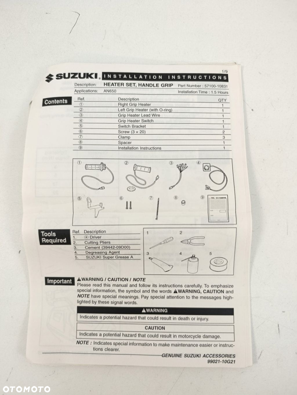 SUZUKI BURGMAN 650 MANETKI PODGRZEWANE - 7