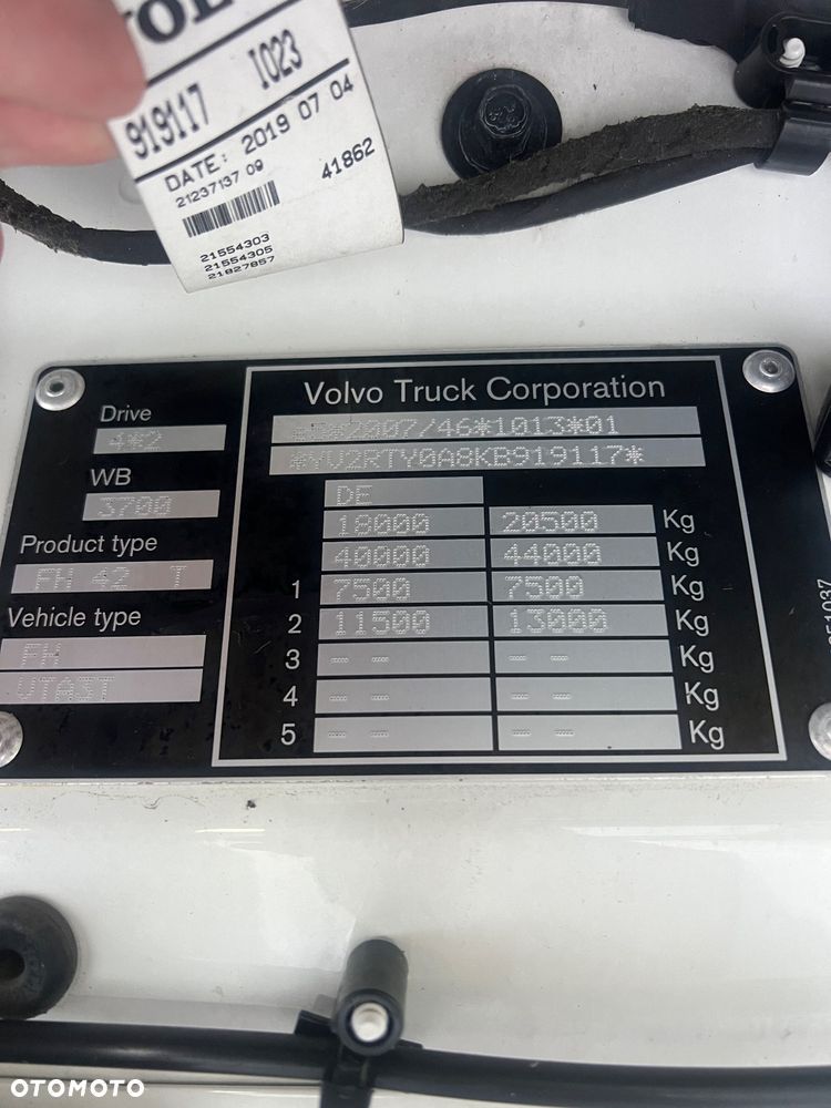 Volvo FH460 2019! 2,47most! Hydraulika! Opony 80-90% ! - 13