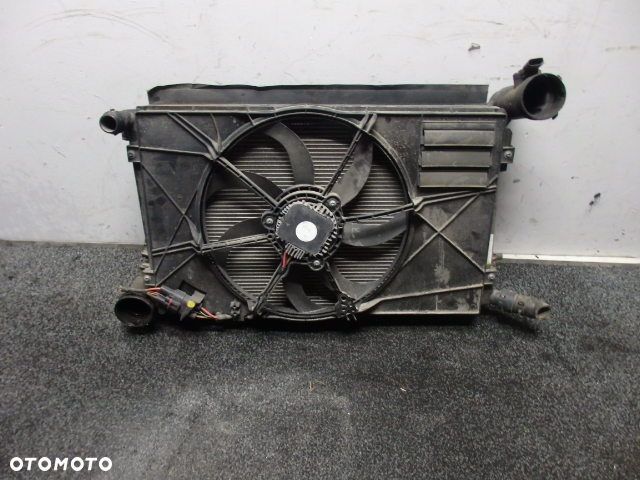 VW AUDI SKODA SEAT VOLKSWAGEN CHŁODNICA Z WIATRAKIEM 1K0145803 RAF-AUTO CZĘŚCI - 1