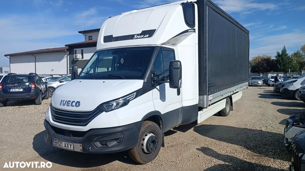 Iveco Daily 70C18H platforma cu prelata si cabina de dormit Spojtrak - 2