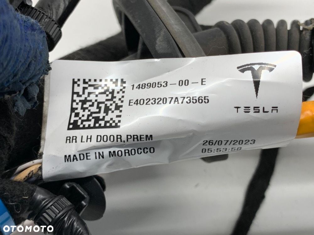 WIĄZKA DRZWI TYŁ LEWY  TESLA MODEL Y (5YJY) 2019 - 2022 EV 235 kW [320 KM] 1489053-00-E - 3
