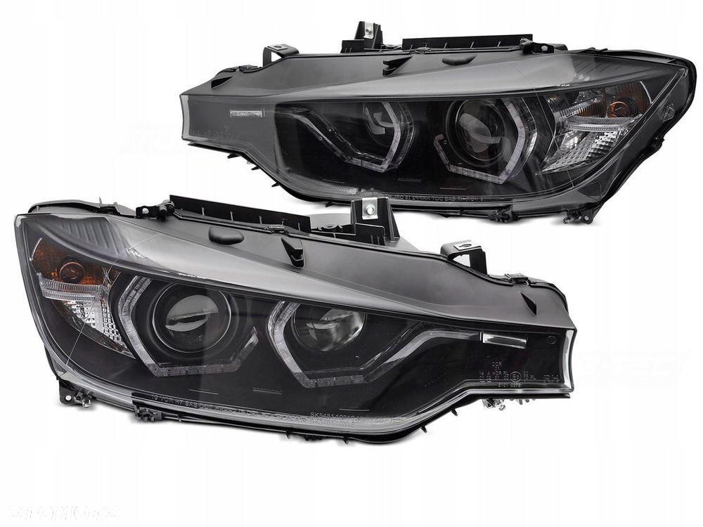 Reflektory Lampy kpl Ringi Angel Engel U Led Yellow Tuning Bmw 3 f30 f31 - 2