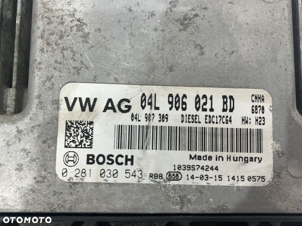 AUDI A6 C7 A7 4G 2.0 TDI KOMPUTER STEROWNIK 04L906021BD - 6