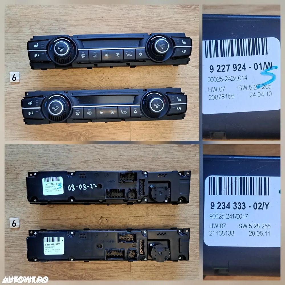 Sistem navigatie CIC magazie cd-uri modul navigatie CI panou control climatronic radio cd cu navigatie originale BMW X5 E70 + LCI X6 E71 E72 Seria 1 2 3 4 5 X1 E81 E84 - 7