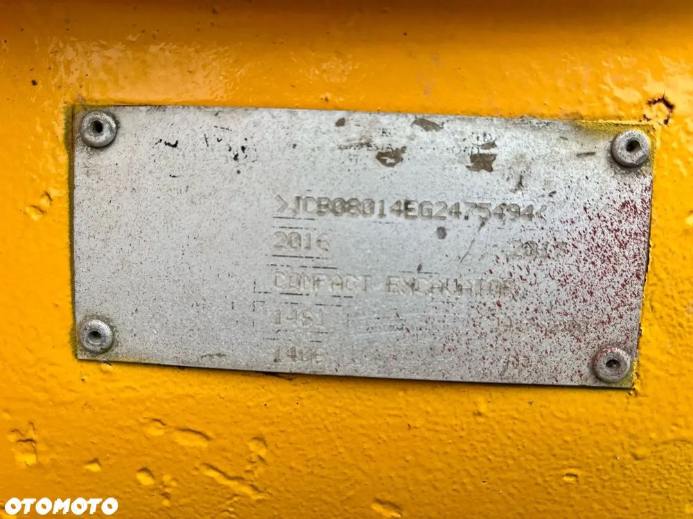JCB 8014 CTS Minikoparka R.2016/2017 2260mtg - 22