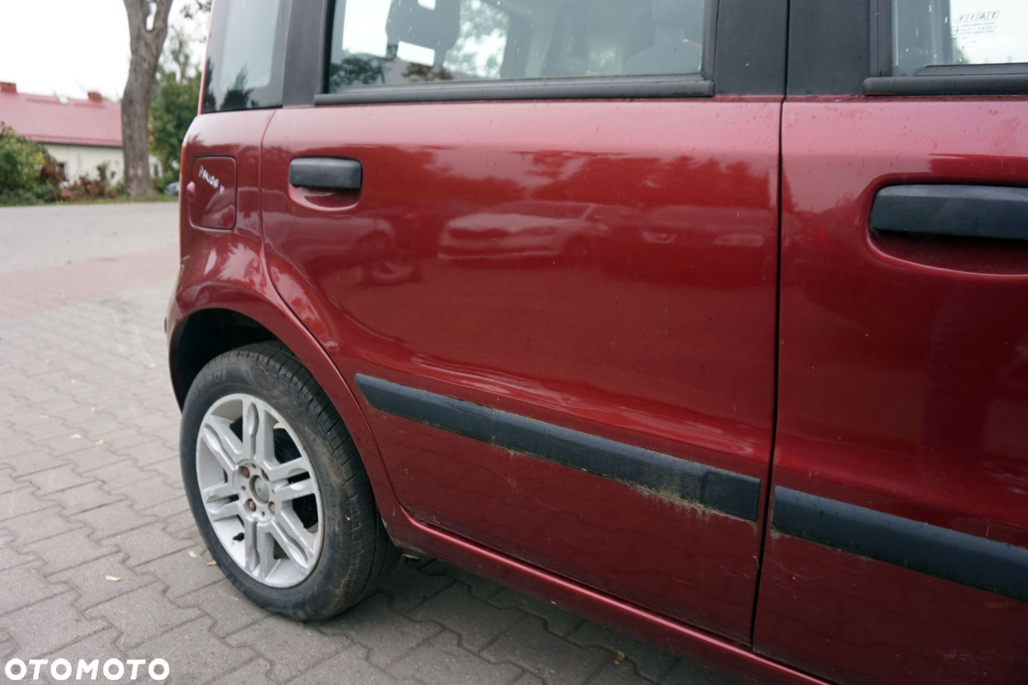 DRZWI TYLNE PRAWE PANDA II 132F  CZERWONY ROSSO FIAT 2003-2012 - 4