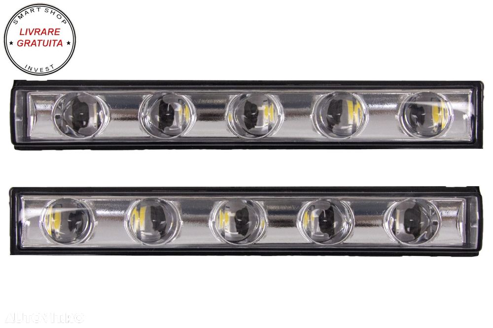 Lumini de zi dedicate LED DRL Crom Mercedes G-class W463 (1989-Up) G65 Design- livrare gratuita - 1
