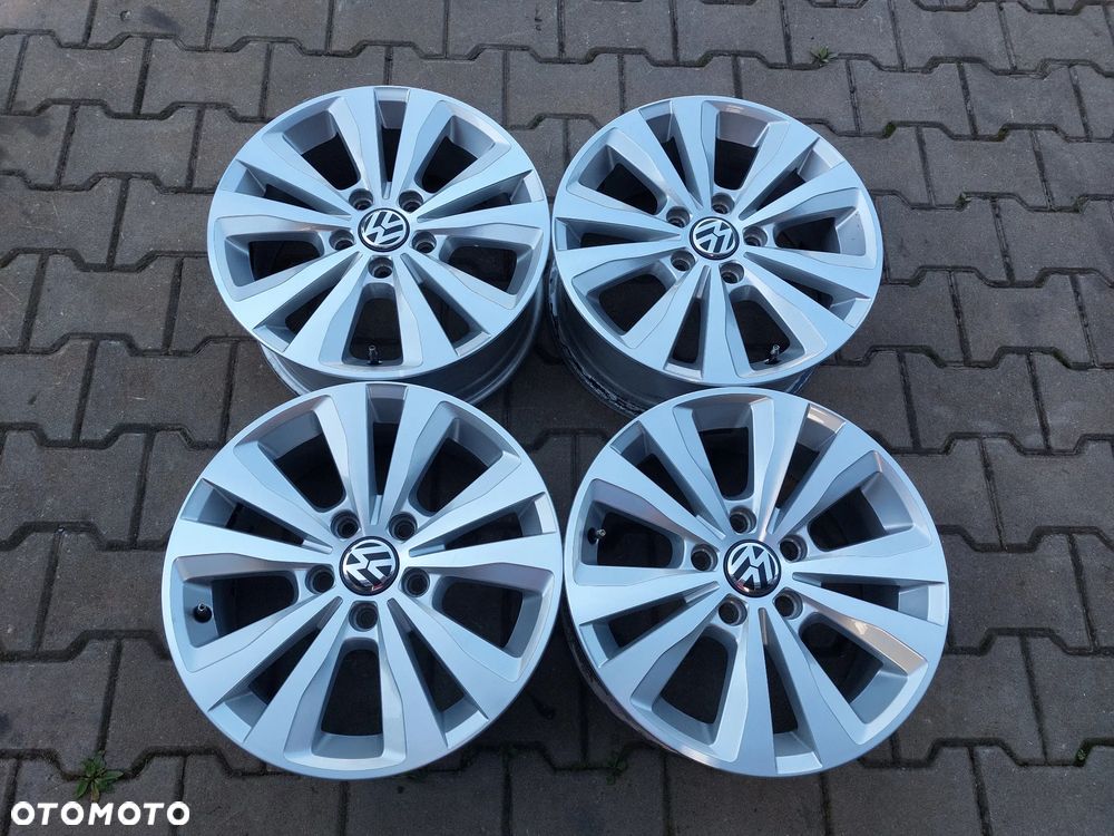 FELGI ALUFELGI 16 6.5J ET46 5X112 VW GOLF VI VII JAK NOWE! OE 5G0601025 - 1