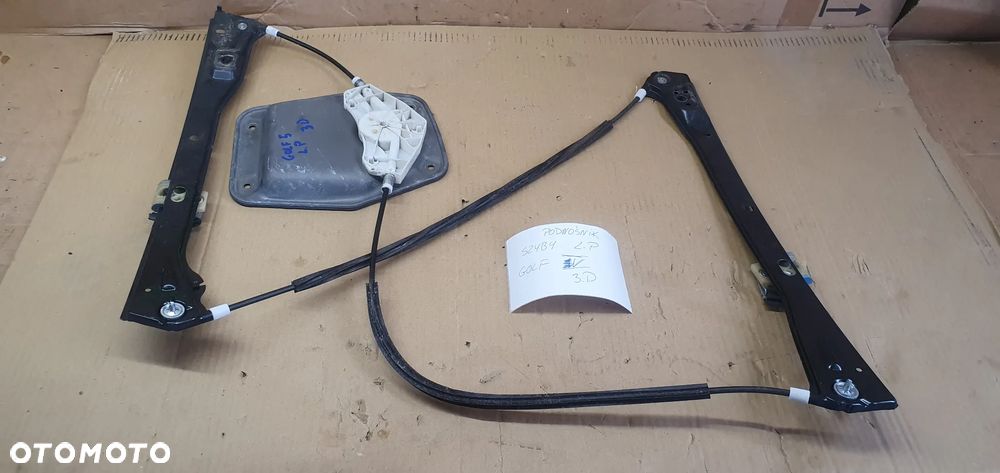 Mechanizm podnośnik szyby lewy przód przedni VW Golf V HB 3D 1K3837461B - 6