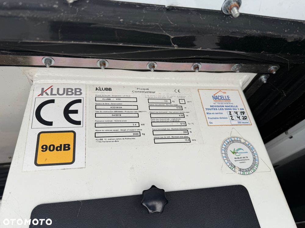 Renault MASTER 125 / PODNOŚNIK KOSZOWY / ZWYŻKA / KLUBB K32 / KLIMATYZACJA / Z FRANCJI / STAN BDB / / / - 37