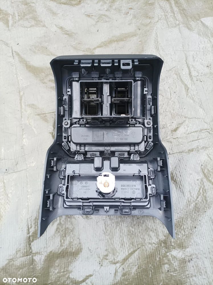 VW Passat B8 osłona tunelu tył ramka kratka nawiewu 3G0863916 - 2