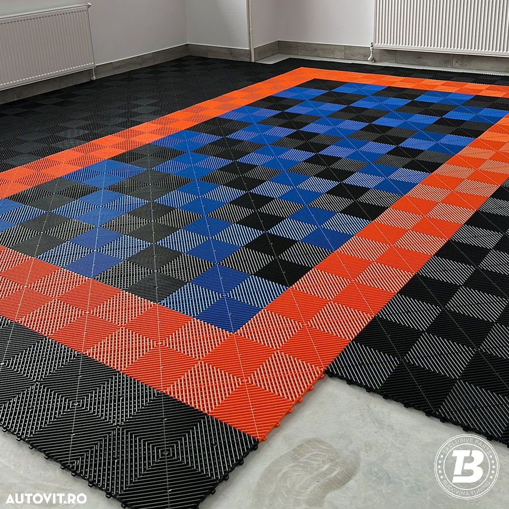 Pardoseala Modulara pentru Garaj si Ateliere Detailing - Albastru - 2