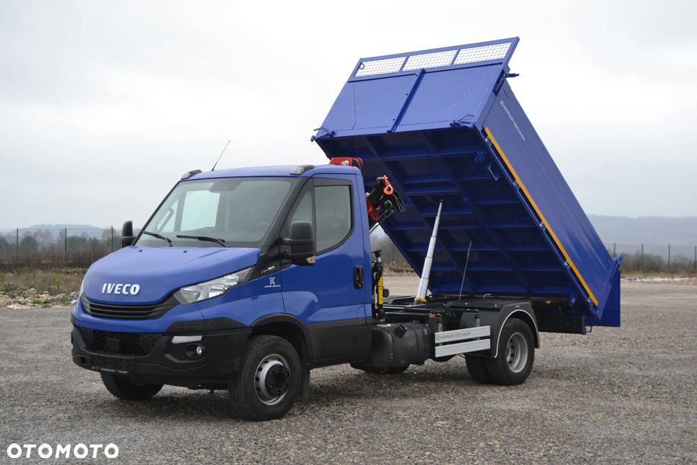 Iveco Daily 50C15 50C18 Nowy żuraw HDS HYVA HA 33 udźwig 2285 kg3-stronny wywrot Kiper Wywrotka Fassi M40 - 2