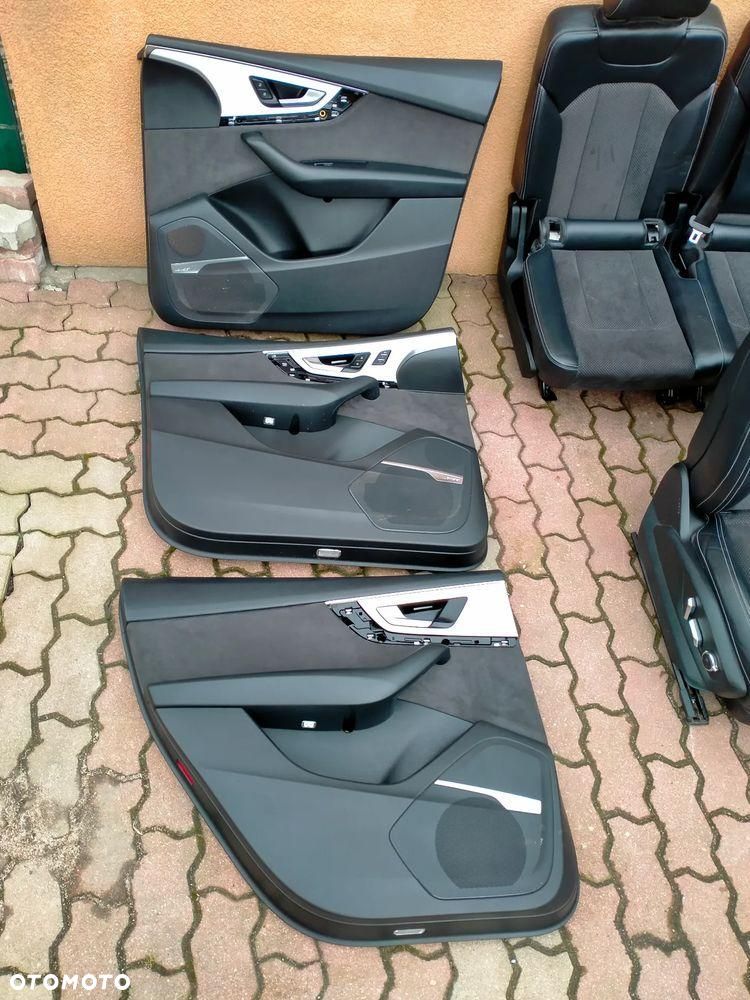 AUDI Q7 4M S-LINE / FOTEL FOTELE KANAPA BOCZKI TAPICERKA 5 OSOBOWA ISOFIX - 12