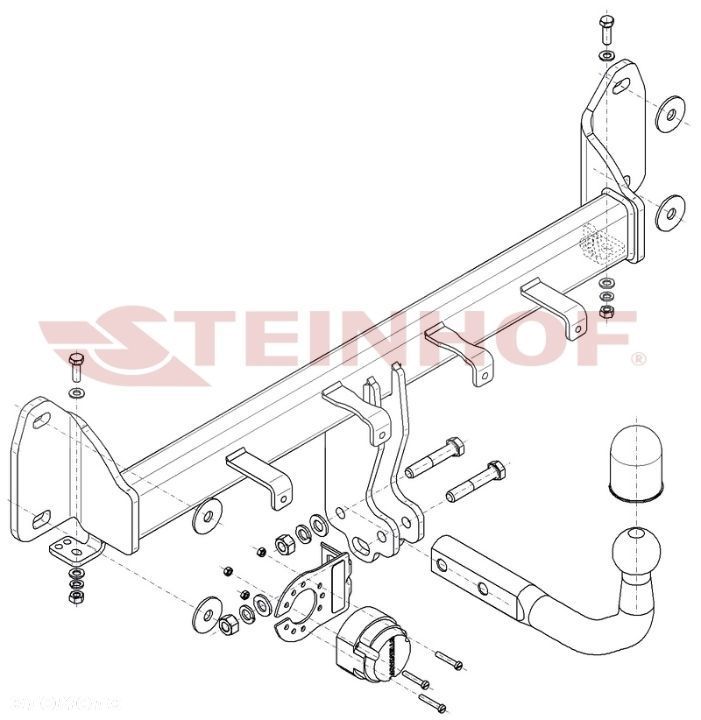 Hak Holowniczy + MODUŁ 7PIN do BMW X4 G02 od 04/2018 - 2
