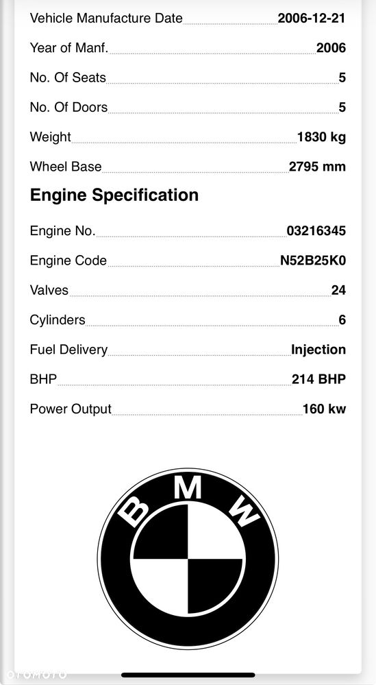 Silnik BMW X3 2.5  E83 N52 n52b25 n52b25k0 film video  x3 e83 160kw/218 koni - 14