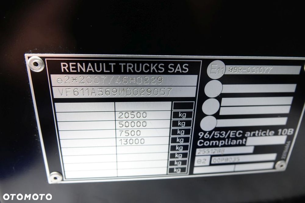Renault GAMA T480 DTI 13 / EURO 6 / STANDARD / AUTOMAT/ EURO 6 / KLIMATYZACJA POSTOJOWA / 13L / 2 ZBIORNIKI - 30