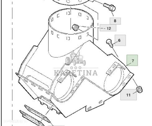 John Deere 9780CTS 9780HM 9780 CTS Obudowa Ślimaka AZ56771 CZĘŚCI - 1