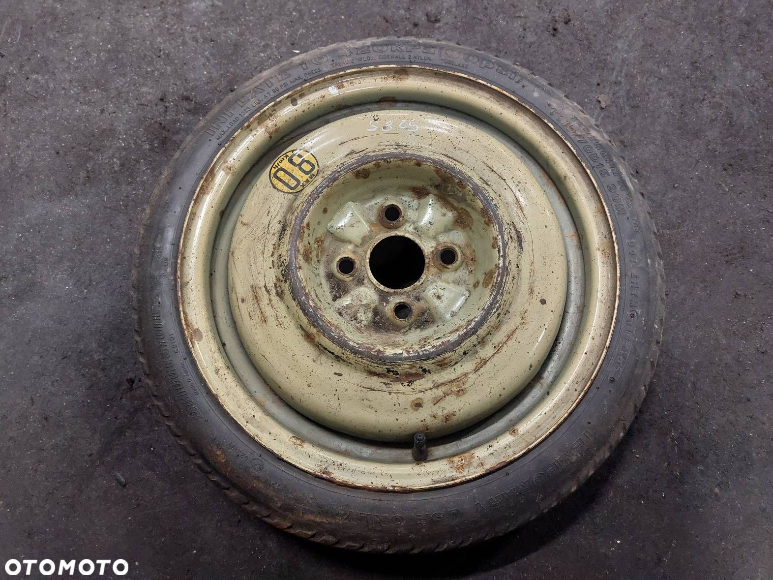 KOŁO DOJAZDOWE DOJAZDÓWKA 4X100 4Jx15 FI54,1 115/70R15  BRIDGESTONE - 1