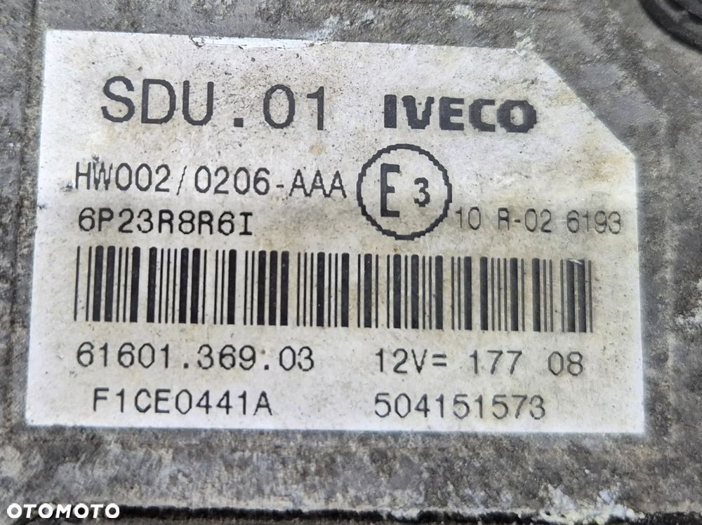ZESTAW STARTOWY KOMPUTER BSI STACYJKA IVECO DAILY IV 3.0 CNG  06-12r. EURO 4 - 2