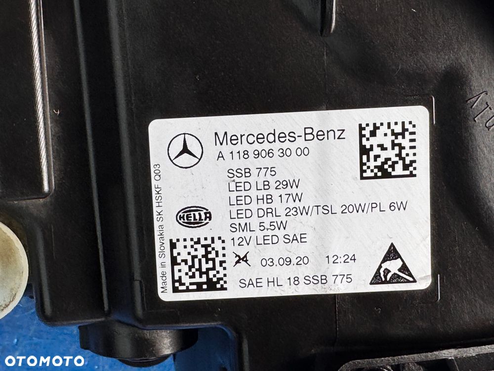 PRAWY FULL LED PERFORMANCE MERCEDES W118 USA KOMPLETNA - 5