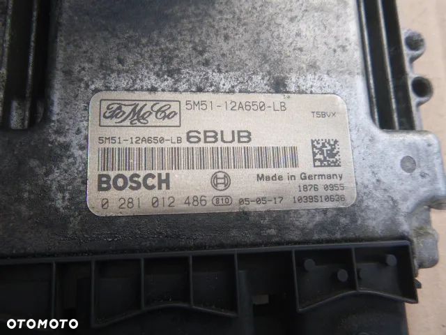 ZESTAW STARTOWY KOMPUTER STACYJKA IMMOBILIZER FORD FOCUS MK2 1.6 TDCI - 10