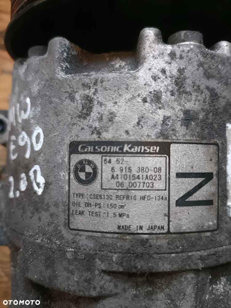 BMW E90 05-12 2,0 B sprężarka kompresor klimatyzacji 6915380-08 * - 4