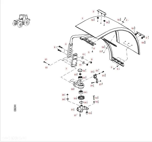 Błotnik VF520/60R28 816700030020 Fendt 716 Vario - 10