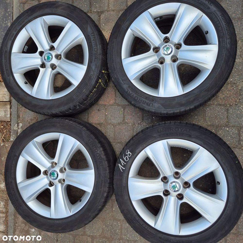 LATO KOŁA 225/50 R17 ORYGINAŁ SKODA YETI SUPERB OCTAVIA TOURAN ALHAMBRA - 1