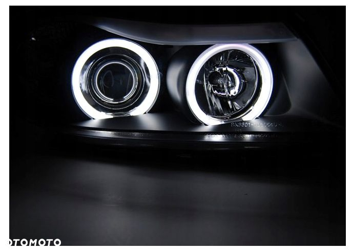 Lampy Reflektory BMW E90/E91 OD 2005 DO 2008 Roku BIAŁE RINGI CCFL - 3