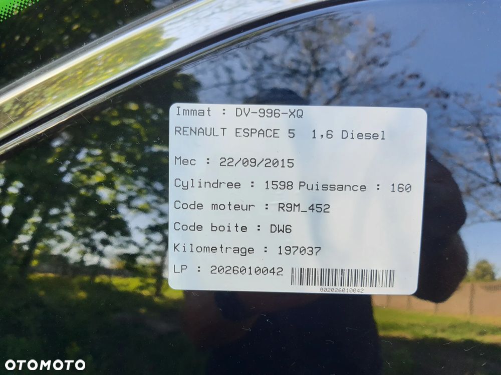 Renault Espace Energy dCi 160 EDC Initiale Paris - 17