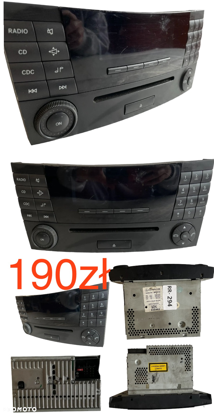 Tania Wysyłka 10zł Radio CD Skoda Mercedes W211 W169 HARMAN BECKER  BE9012 Renault Laguna III Audi A6 C5 A4 B6 B7 Citroen С2 2003-2009, СЗ 2002-2009r C4 Peugeot 206, 307 - 8