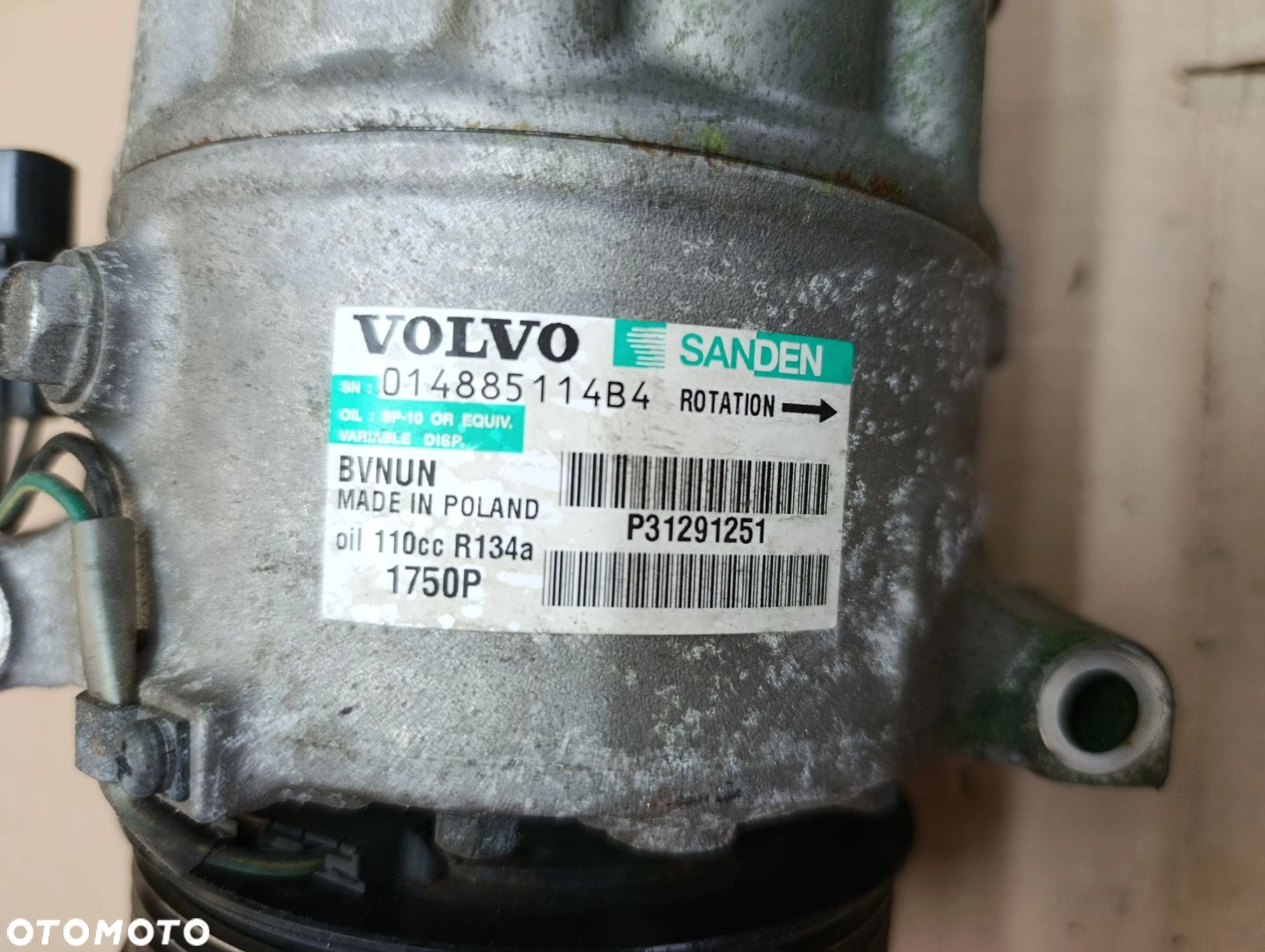 Volvo V40 II pompa klimatyzacji sprężarka kompresor 1,6D D2 S60 II V60 sprawna gwarancja rozruchowa sprawdzone - 2