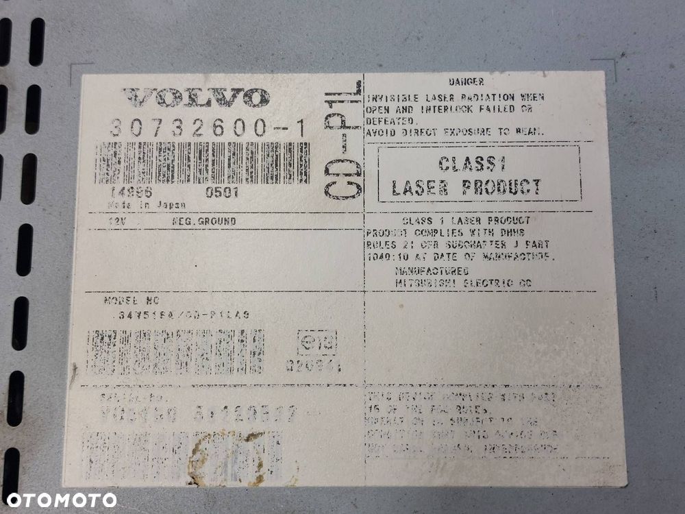 ZMIENIARKA CZYTNIK CD VOLVO S40 II V50 I 30732600 - 4