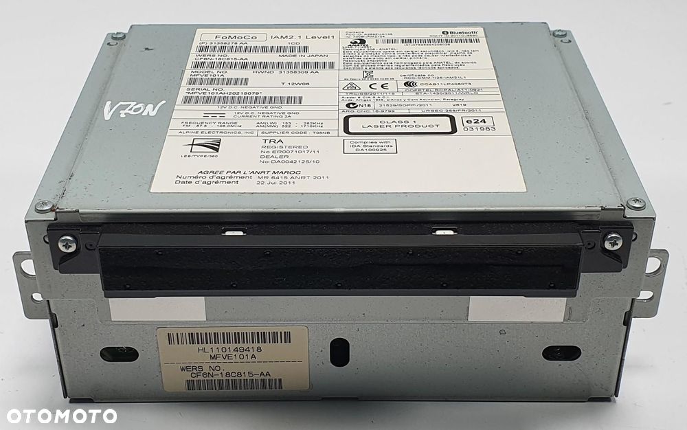 RADIO CZYTNIK CD NAWIGACJI VOLVO V70 III CF6N-18C815-AA 31358278 - 1